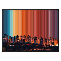 Leinwandbild mit Schattenfugenrahmen im Format 30×24", schwarzer Rahmen