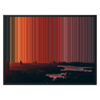 30×24" Float Frame Canvas - Black Frame variant