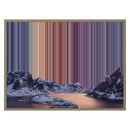 Lienzo con marco flotante, 30×24", marco de madera natural