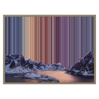 Lienzo con marco flotante, 30×24", marco de madera natural