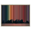 Leinwandbild mit Schattenfugenrahmen im Format 30×24", Rahmen aus Naturholz