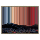 Lienzo con marco flotante, 30×24", marco de madera natural