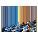 Lienzo con marco flotante, 30×24", marco de madera natural