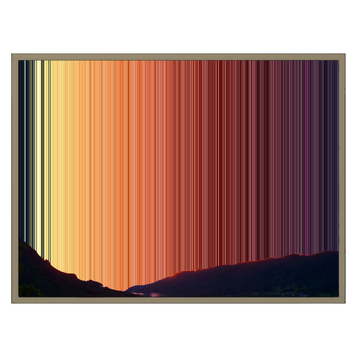 30×24" Float Frame Canvas - Natural Frame variant