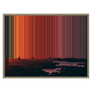 30×24" Float Frame Canvas - Natural Frame variant