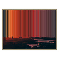 30×24" Float Frame Canvas - Natural Frame variant