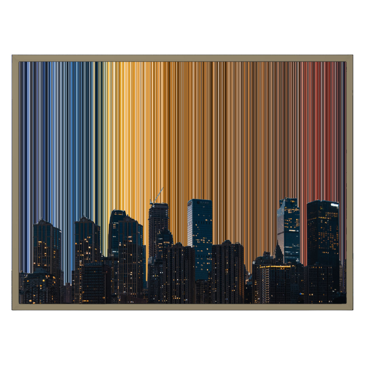 30×24" Float Frame Canvas - Natural Frame variant