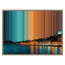 Lienzo con marco flotante, 30×24", marco de madera natural