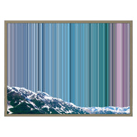 30×24" Float Frame Canvas - Natural Frame variant