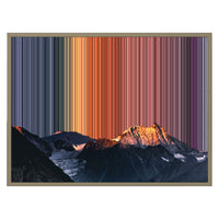 Lienzo con marco flotante, 30×24", marco de madera natural