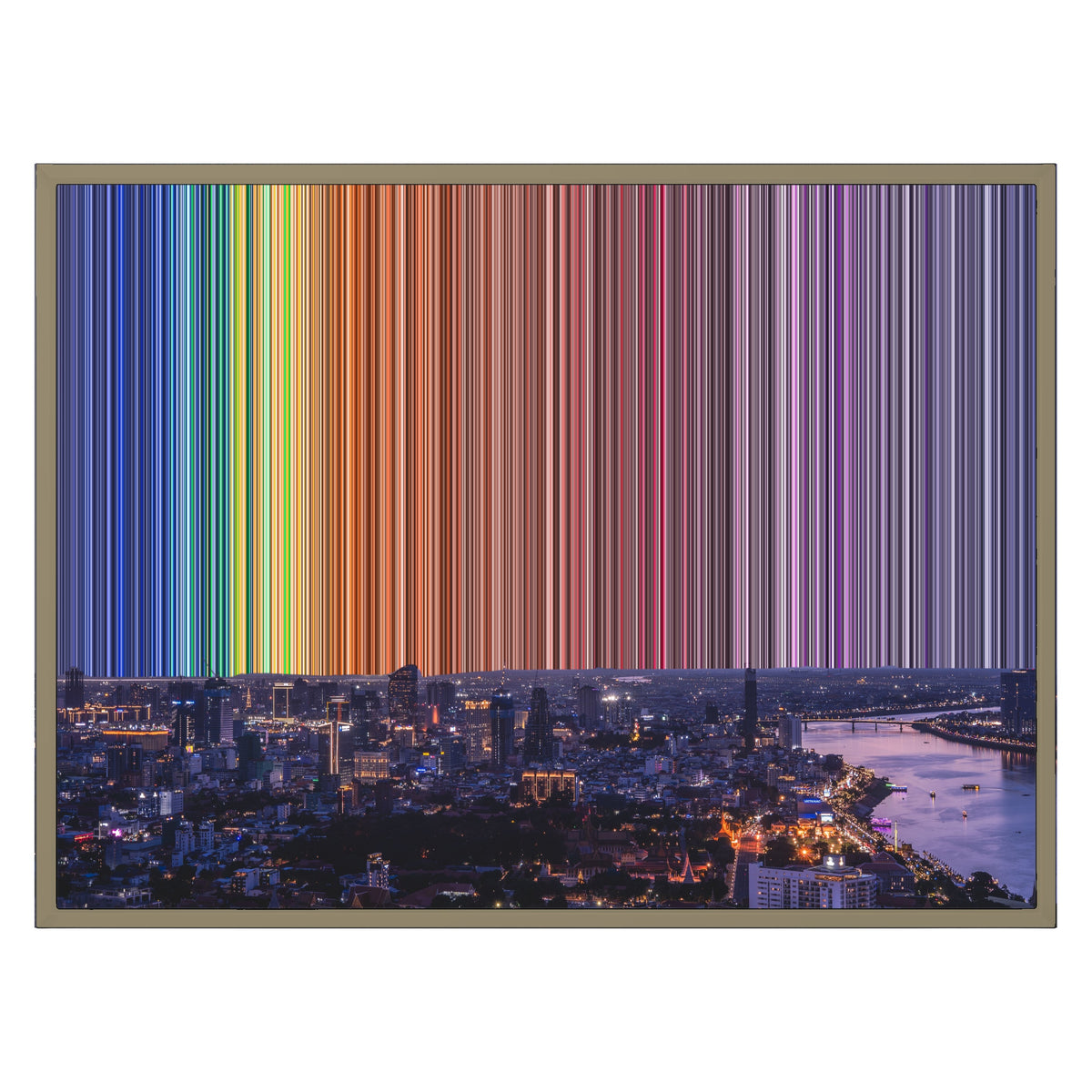 30×24" Float Frame Canvas - Natural Frame variant