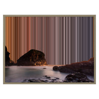 Lienzo con marco flotante, 30×24", marco de madera natural