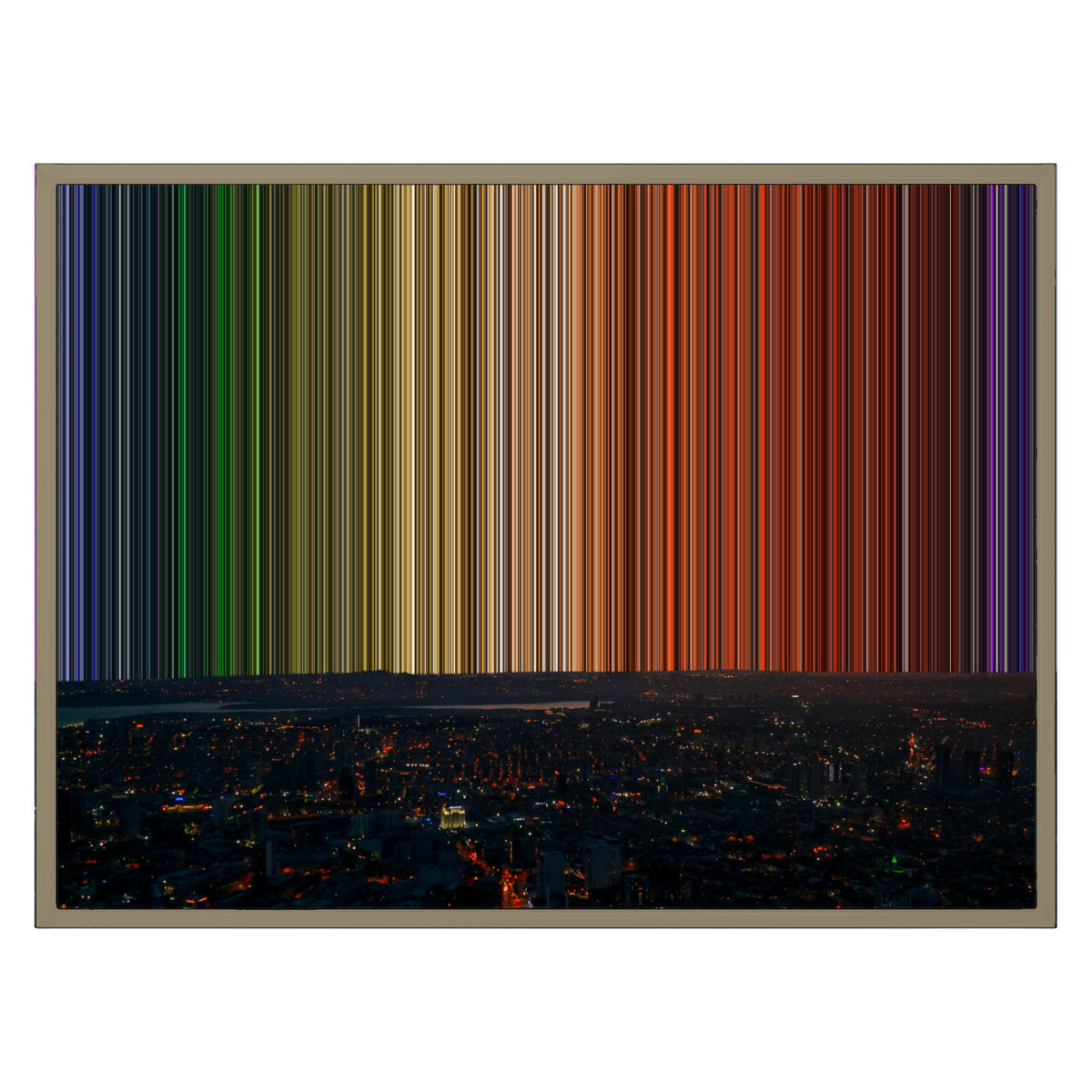 30×24" Float Frame Canvas - Natural Frame variant