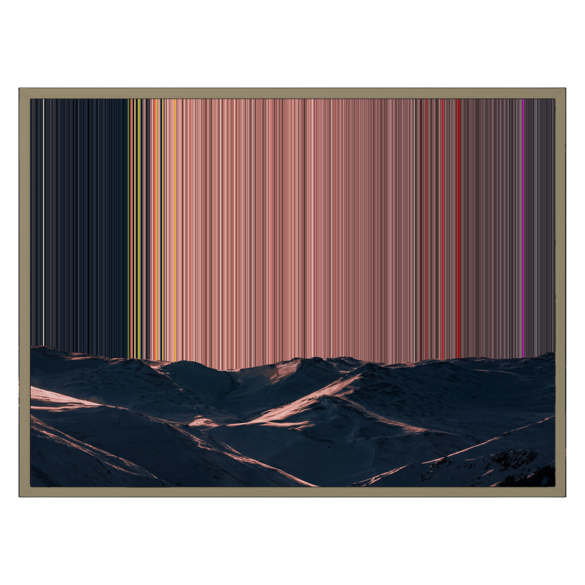 Canvas in baklijst, 30×24", naturel houten lijst