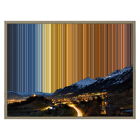 30×24" Float Frame Canvas - Natural Frame variant