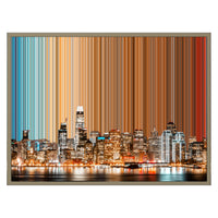 Lerret i floaterramme, 30×24", ramme i naturtre