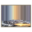 Lienzo con marco flotante, 30×24", marco de madera natural
