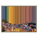Leinwandbild mit Schattenfugenrahmen im Format 30×24", Rahmen aus Naturholz