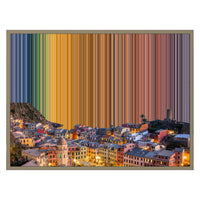 Leinwandbild mit Schattenfugenrahmen im Format 30×24", Rahmen aus Naturholz