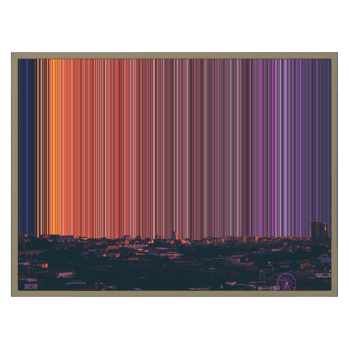 30×24" Float Frame Canvas - Natural Frame variant