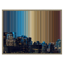 Lienzo con marco flotante, 30×24", marco de madera natural