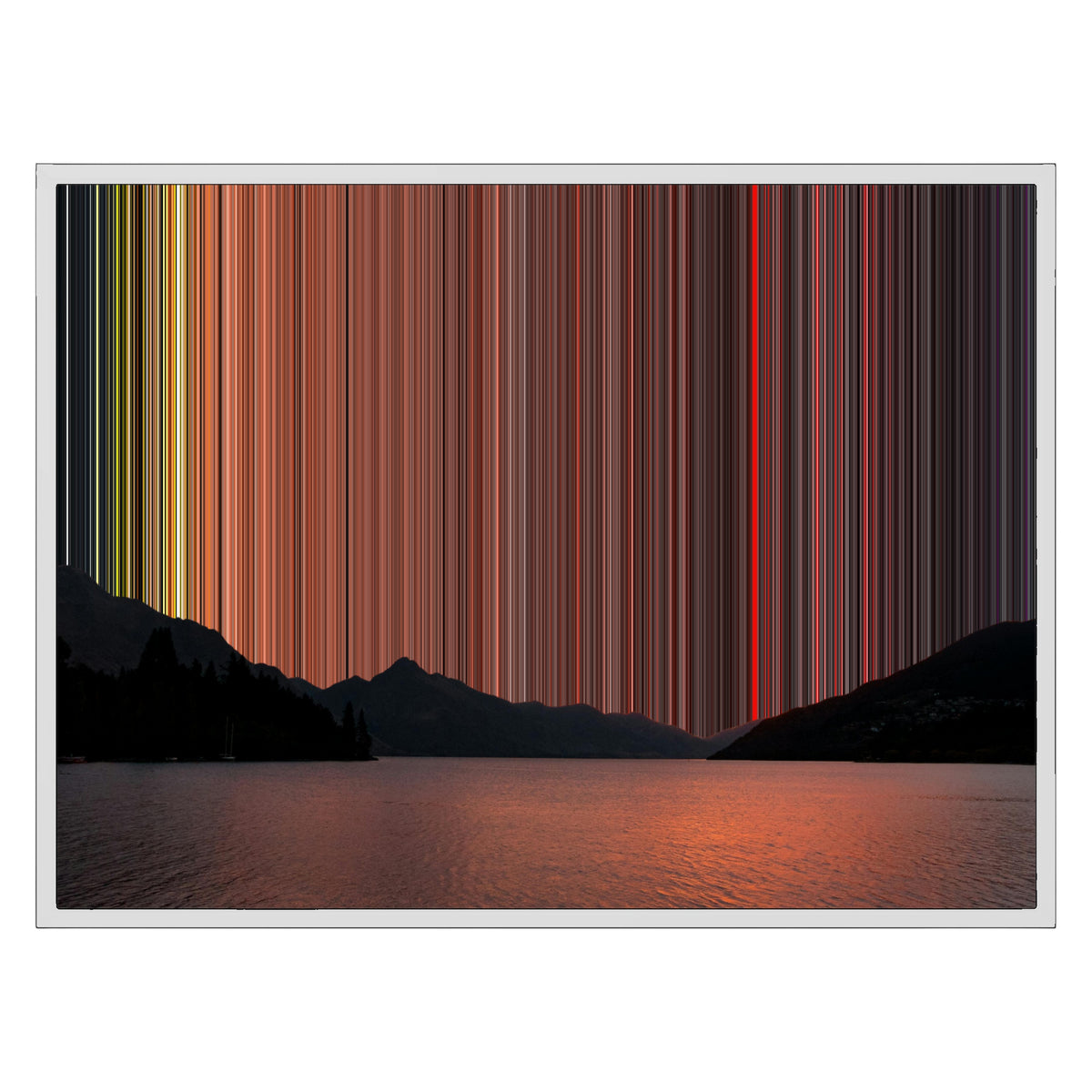 Lienzo con marco flotante, 30×24", marco blanco