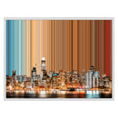 Lerret i floaterramme, 30×24", hvit ramme