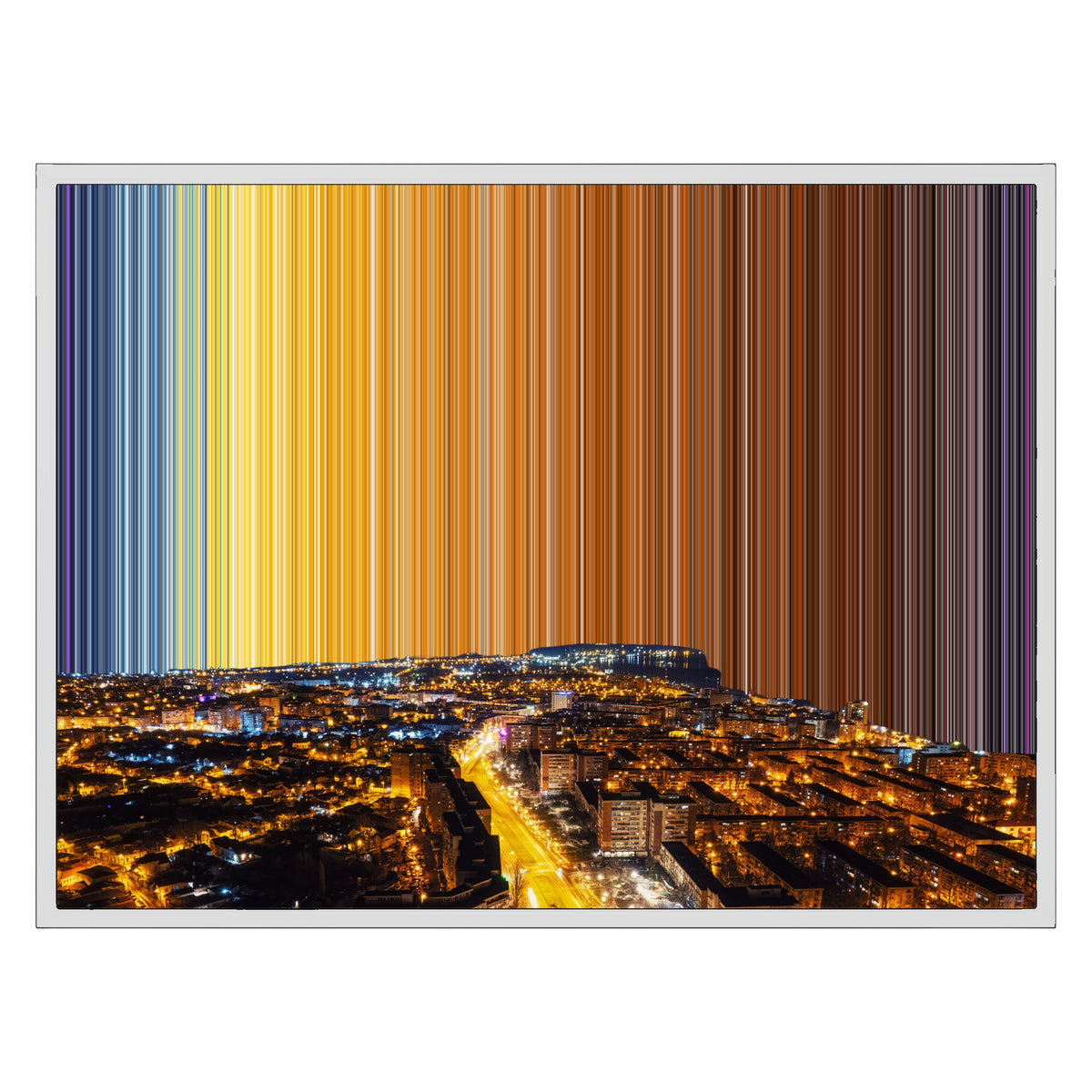 Lienzo con marco flotante, 30×24", marco blanco