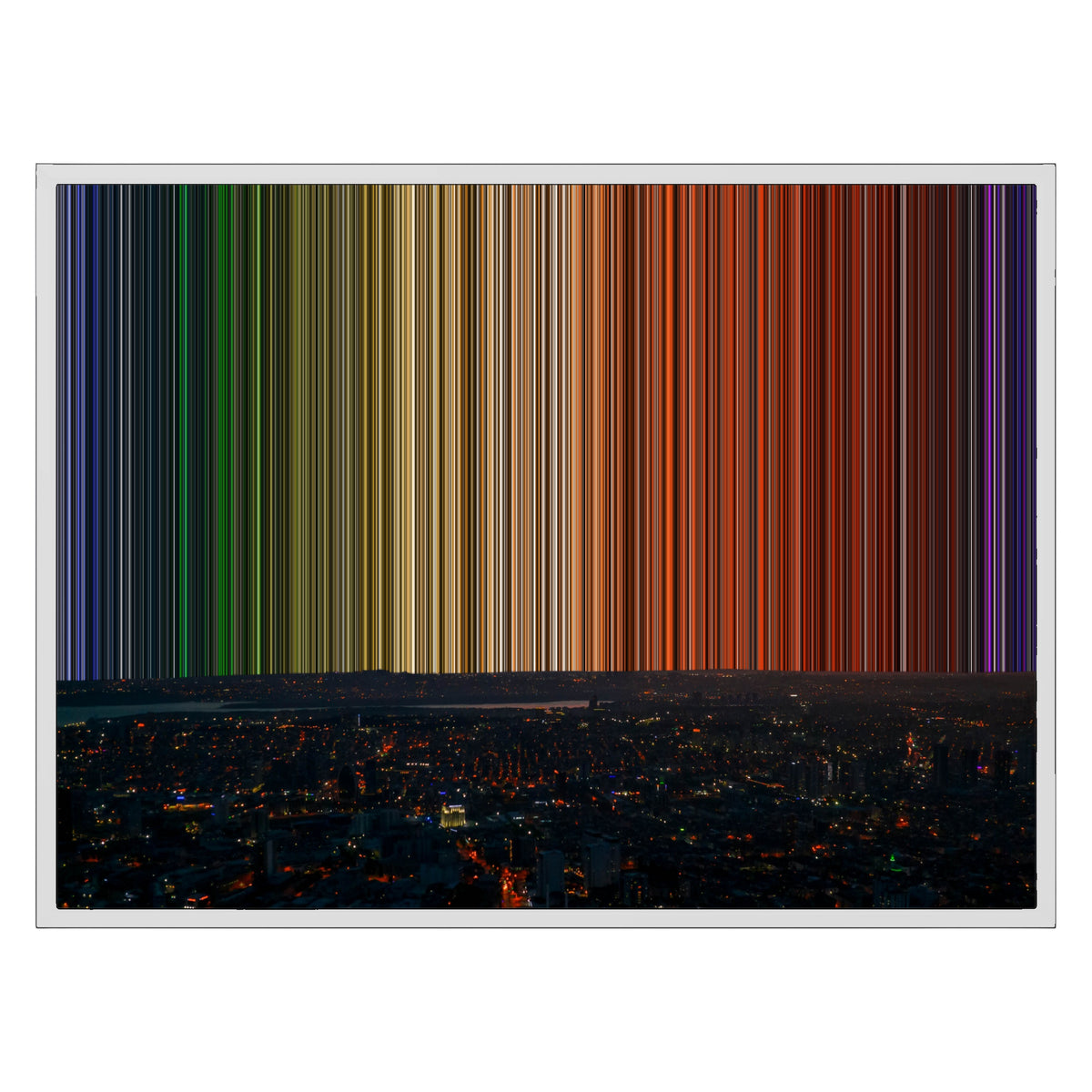 30×24" Float Frame Canvas - White Frame variant