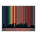 Leinwandbild mit Schattenfugenrahmen im Format 30×24", weißer Rahmen