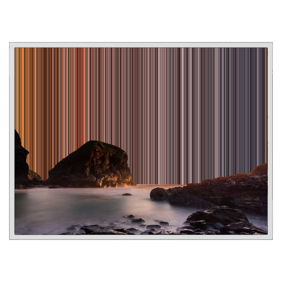 Lienzo con marco flotante, 30×24", marco blanco