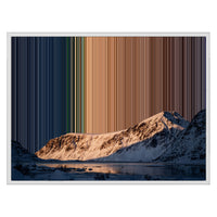 Canvas in baklijst, 30×24", witte lijst