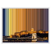 Lienzo con marco flotante, 30×24", marco blanco