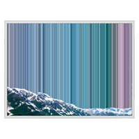 30×24" Float Frame Canvas - White Frame variant