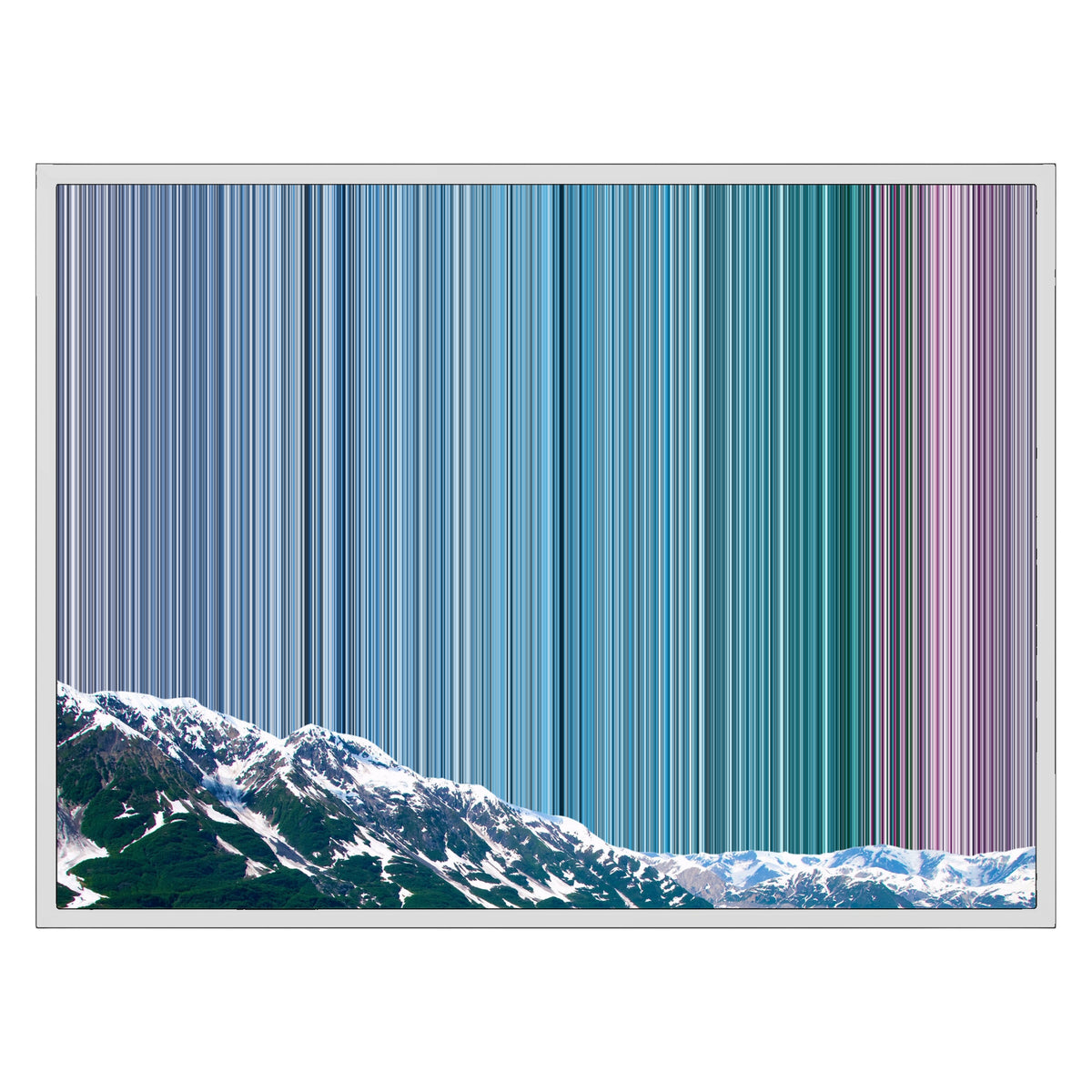 30×24" Float Frame Canvas - White Frame variant