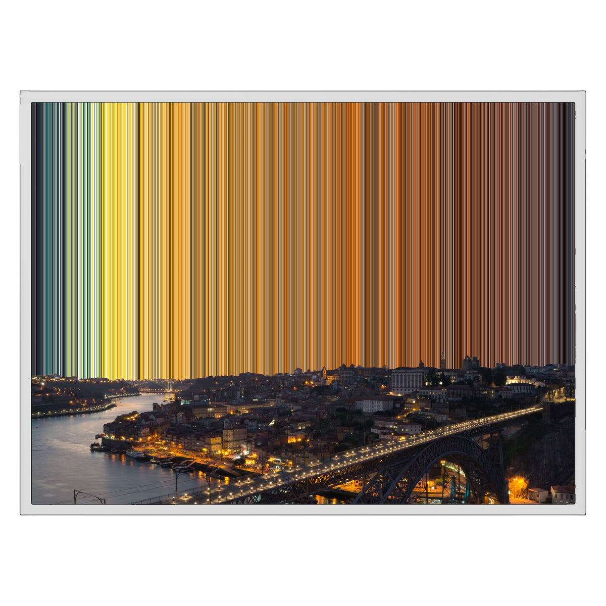 Lienzo con marco flotante, 30×24", marco blanco