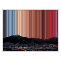 Lienzo con marco flotante, 30×24", marco blanco