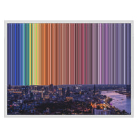 30×24" Float Frame Canvas - White Frame variant