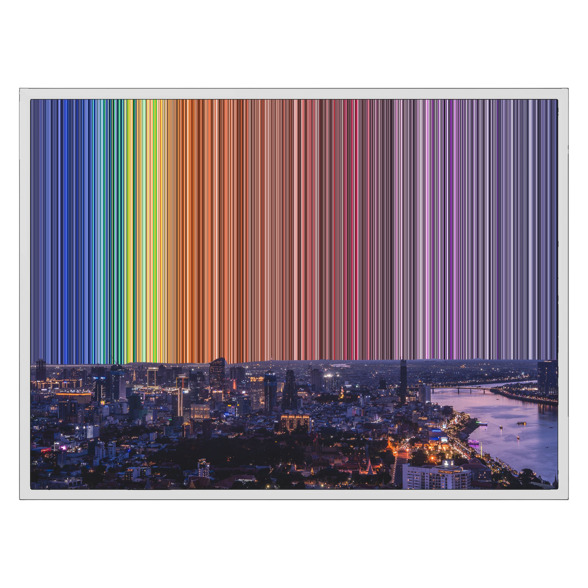 30×24" Float Frame Canvas - White Frame variant