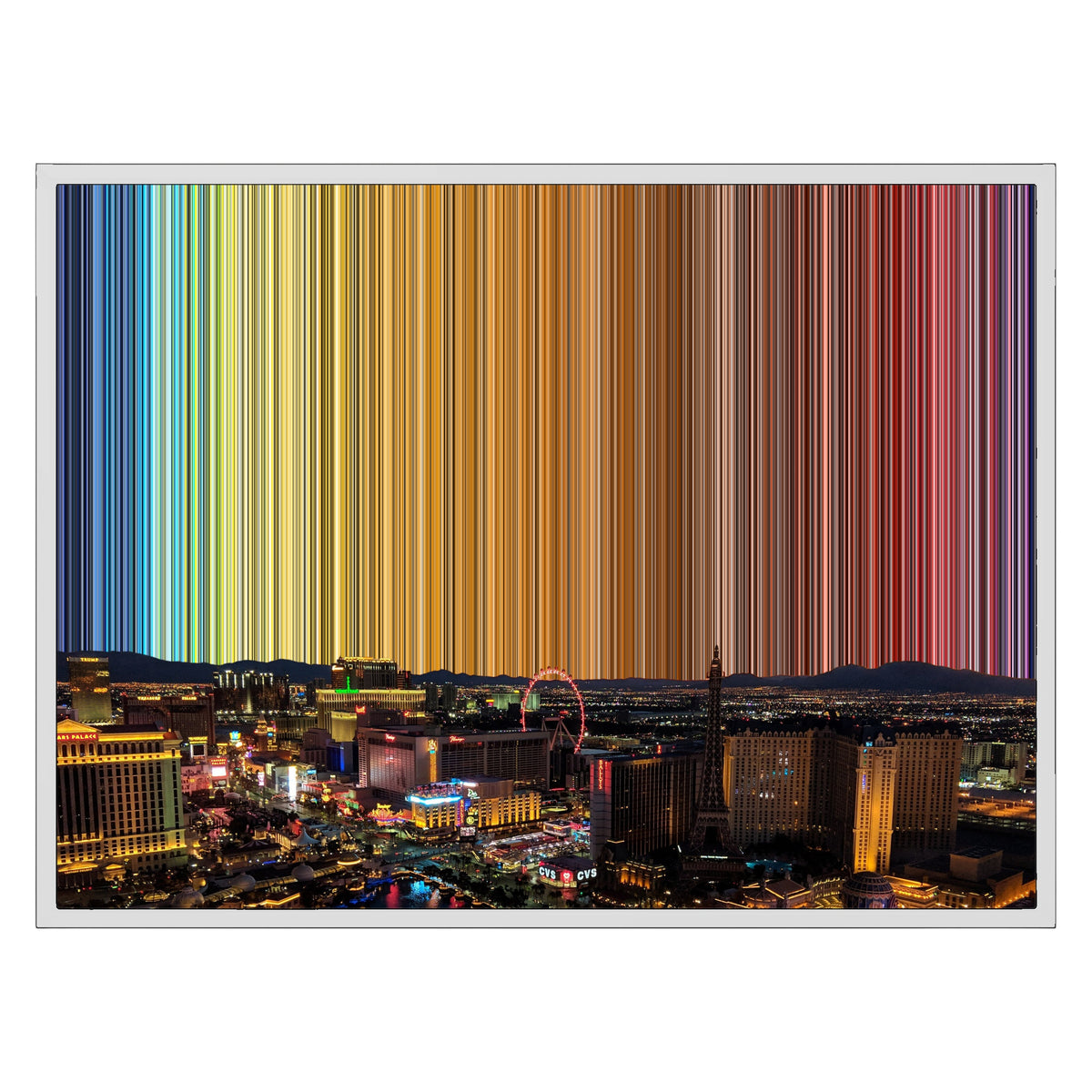 30×24" Float Frame Canvas - White Frame variant