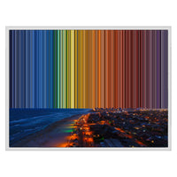 Lienzo con marco flotante, 30×24", marco blanco