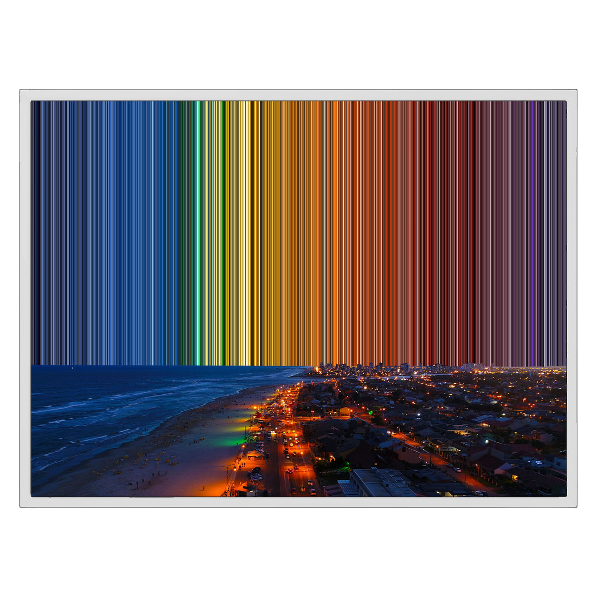 Lienzo con marco flotante, 30×24", marco blanco