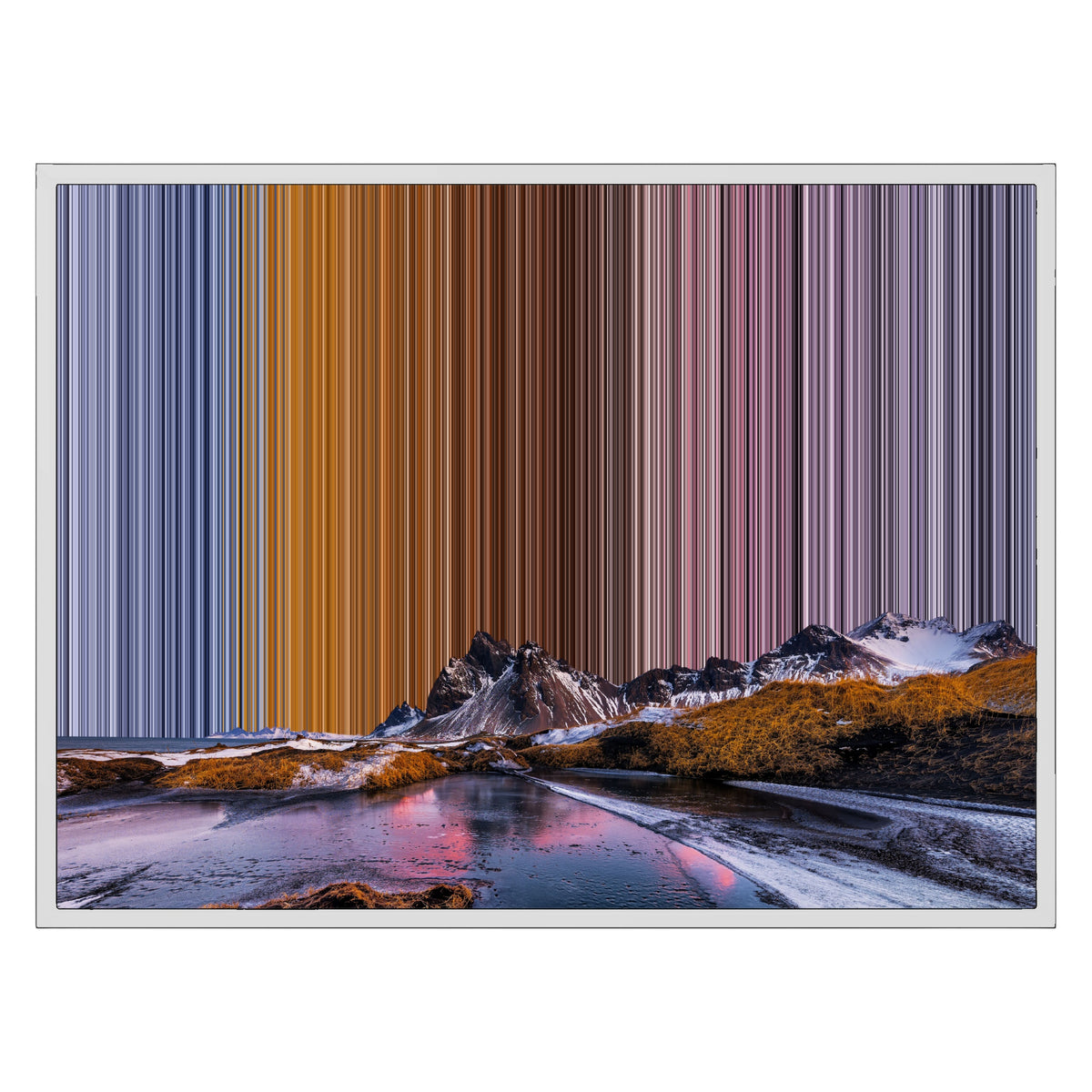 Canvastavla i floaterram, 30×24", vit ram