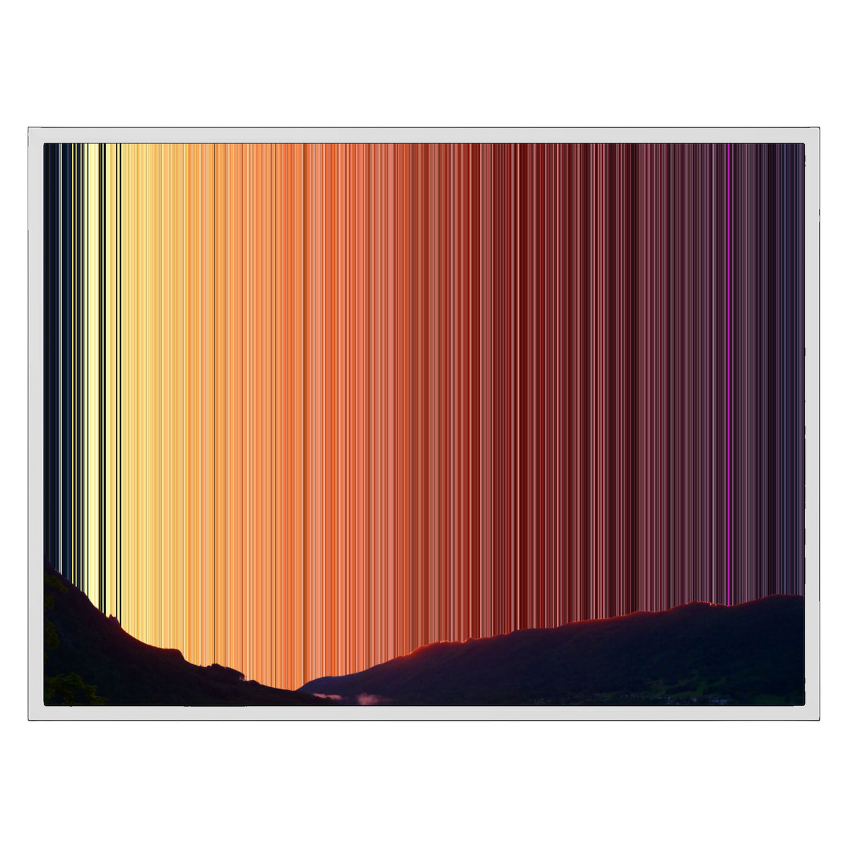 30×24" Float Frame Canvas - White Frame variant