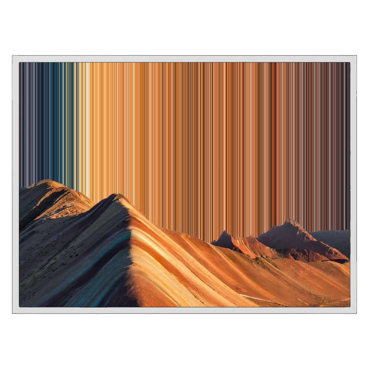 Lienzo con marco flotante, 30×24", marco blanco