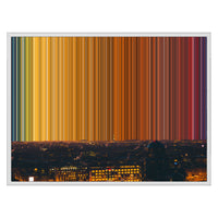 Lærred i floater-ramme, 30×24", hvid ramme