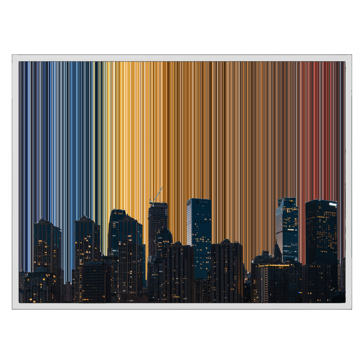30×24" Float Frame Canvas - White Frame variant