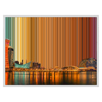 Lienzo con marco flotante, 30×24", marco blanco