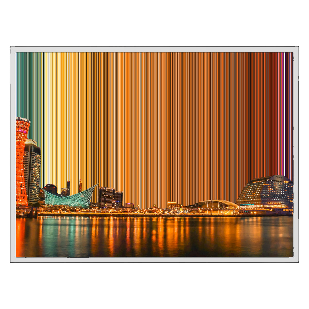 Lienzo con marco flotante, 30×24", marco blanco