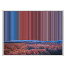 Lærred i floater-ramme, 30×24", hvid ramme
